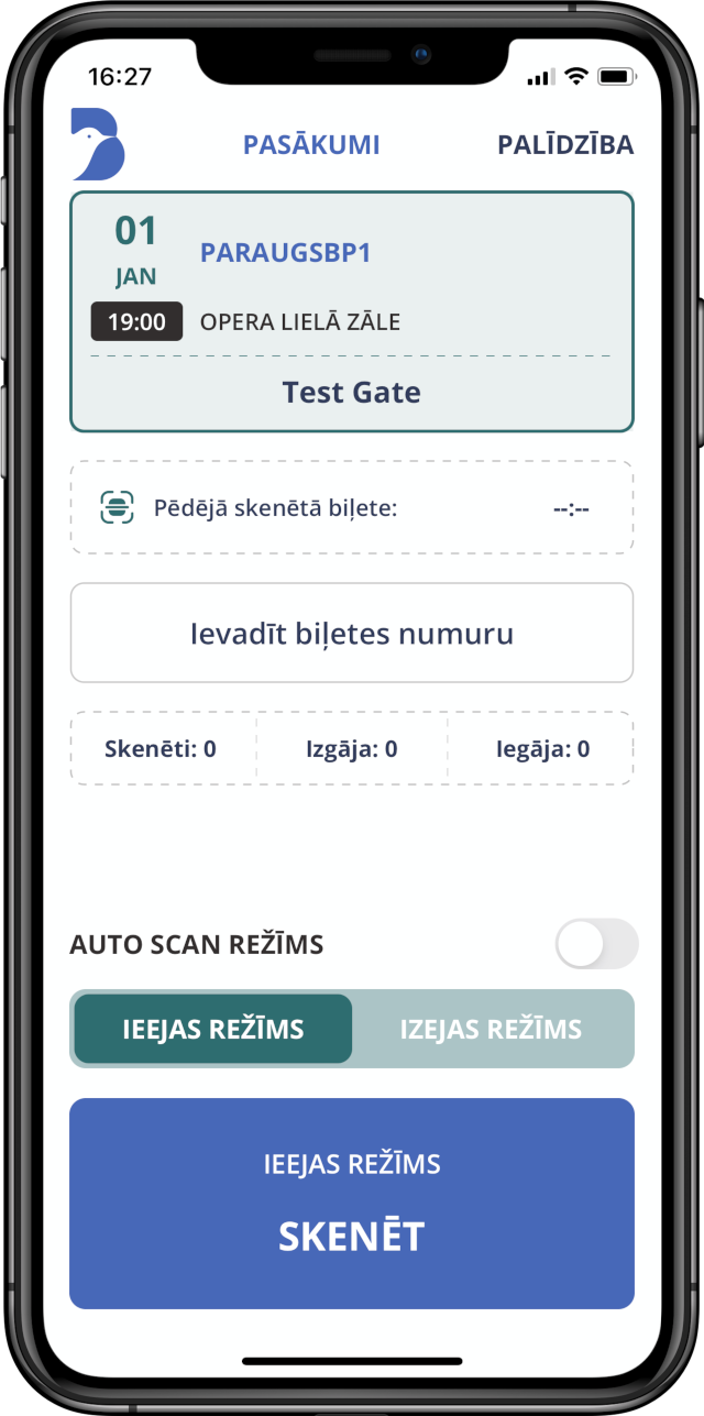 Kontroles režīmi