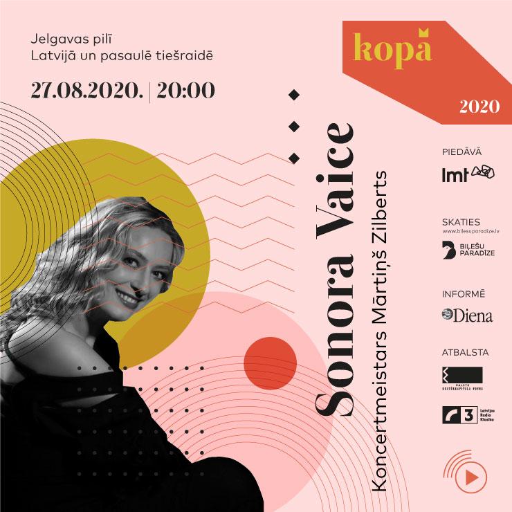 Izrādes "SONORAS VAICES KONCERTS JELGAVAS PILĪ. Latvijas operas zvaigžņu koncertu ciklā Latvijā un pasaulē KOPĀ" attels