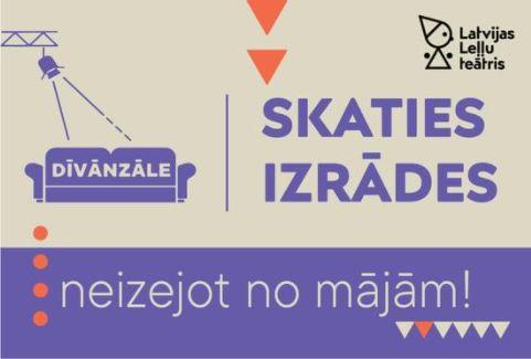 Izrādes "DĪVĀNZĀLE. Virtuālā teātra telpa" attels