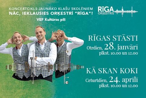 Izrādes "Nāc, ieklausies Orķestrī RĪGA" attels