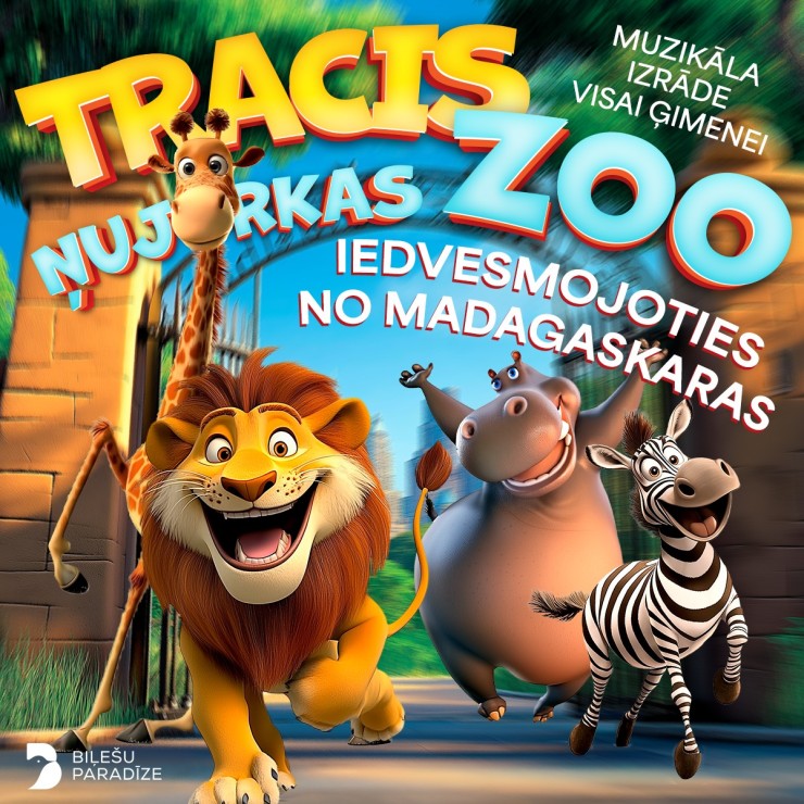 Izrādes "Tracis Ņujorkas Zoo - muzikāla izrāde visai ģimenei" attels