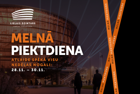 Izrādes "MELNĀ PIEKTDIENA VISU NEDĒĻAS NOGALI! LIELAIS DZINTARS" attels