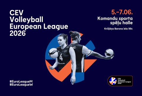 Image of the event "CEV Eiropas līga 2026"