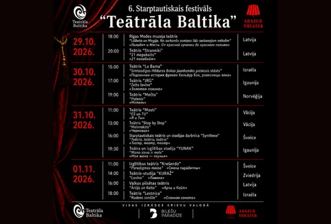 Изображение спектакля "6. Starptautiskais festivāls "Teatrāla Baltika""