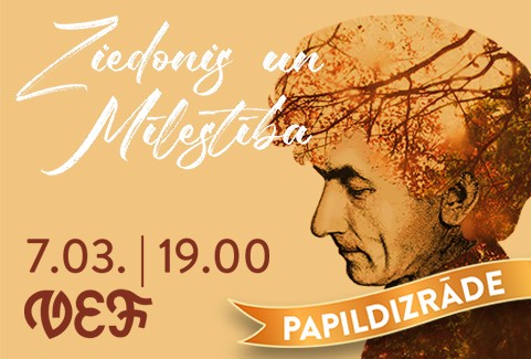 Izrādes "ZIEDONIS UN MĪLESTĪBA" attels