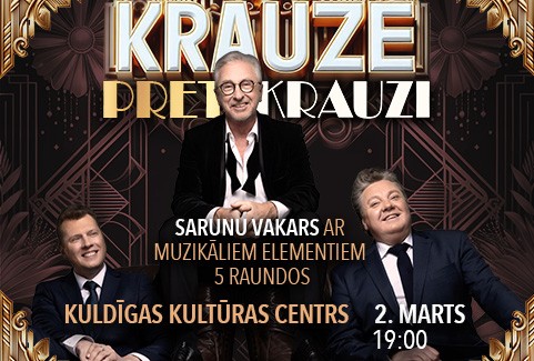 Izrādes "KRAUZE pret KRAUZI - Sarunu vakars ar muzikāliem elementiem.../Vada Ojārs Rubenis" attels