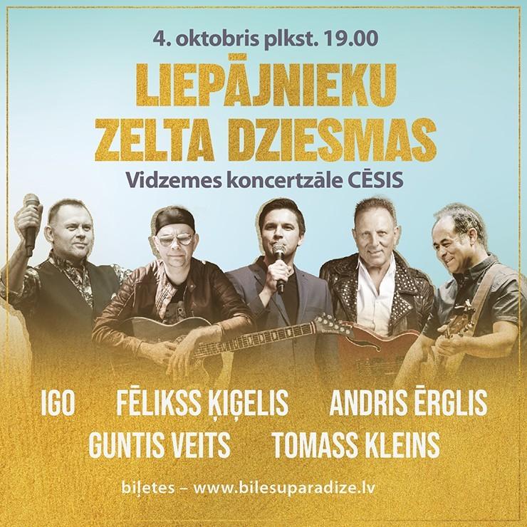 Izrādes "Koncerts LIEPĀJNIEKU ZELTA DZIESMAS" attels