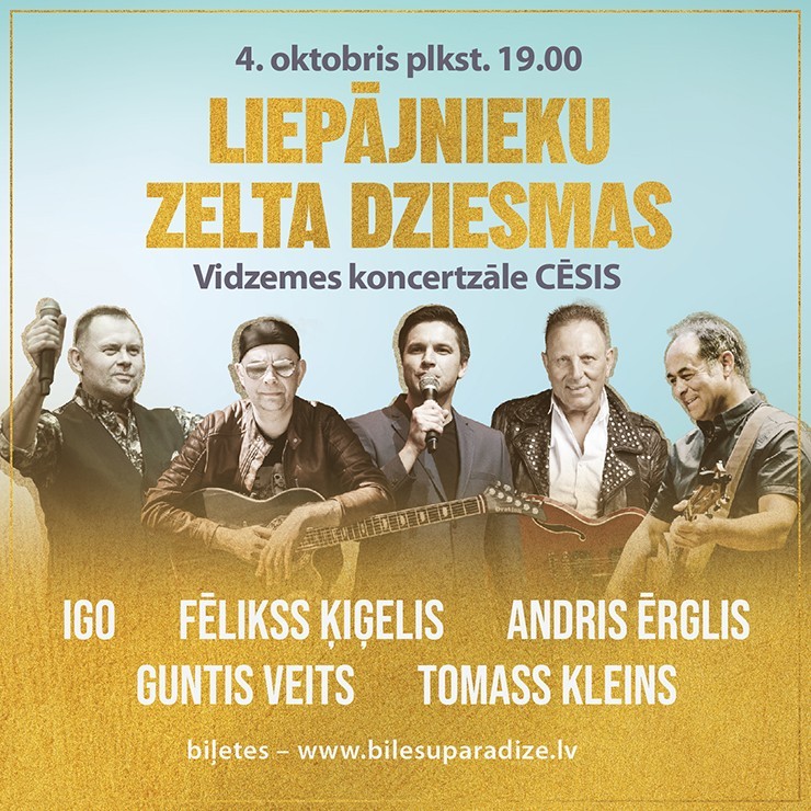 Izrādes "Koncerts LIEPĀJNIEKU ZELTA DZIESMAS" attels