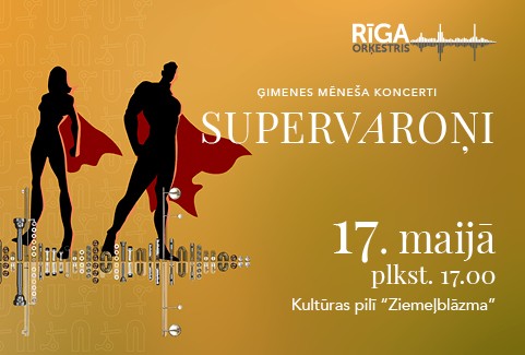 Izrādes "SUPERVAROŅI. Orķestris Rīga bērniem" attels