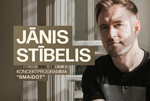 Izrādes "JĀNIS STĪBELIS koncertprogramma "SMAIDOT"" attels