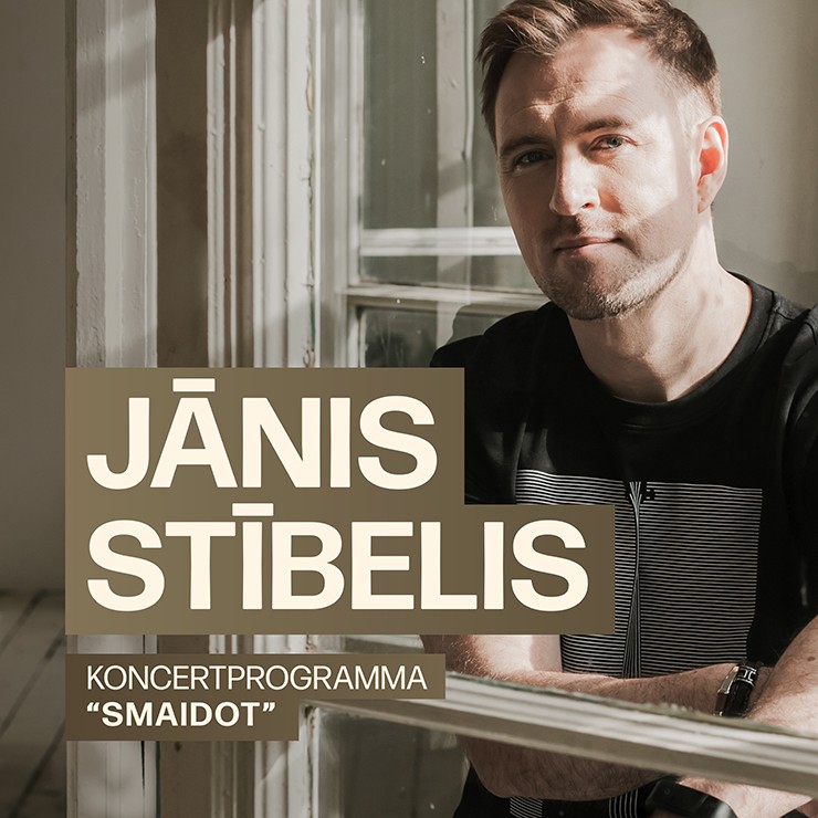 Izrādes "JĀNIS STĪBELIS koncertprogramma "SMAIDOT"" attels