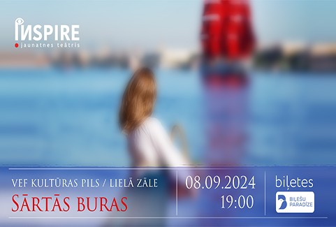 Izrādes "Sārtās buras" attels