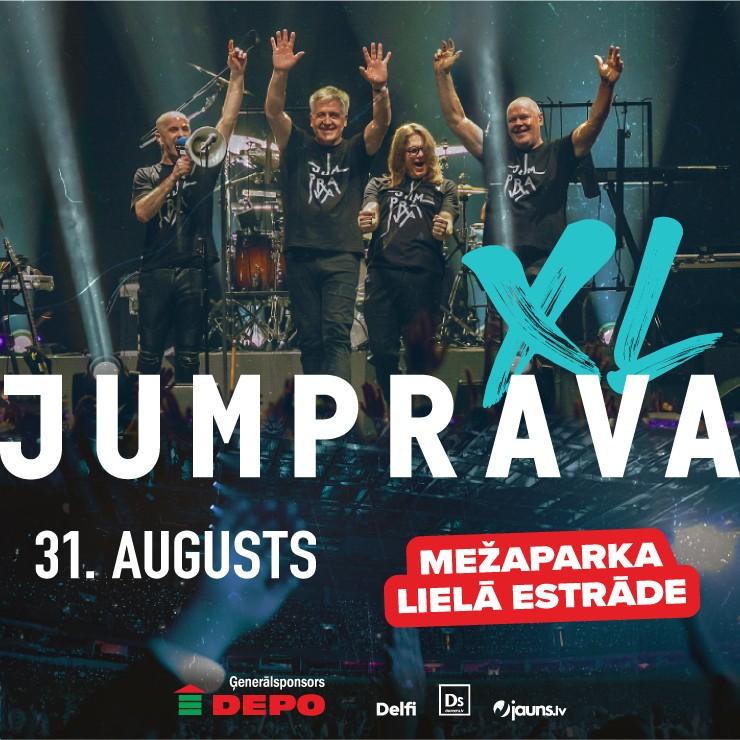 Izrādes "JUMPRAVA XL" attels
