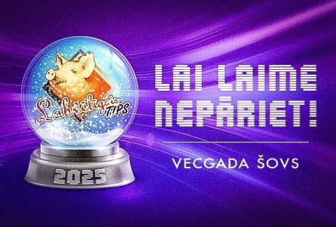 Izrādes "Grupa Labvēlīgais Tips VECGADA ŠOVS - LAI LAIME NEPĀRIET 2025" attels
