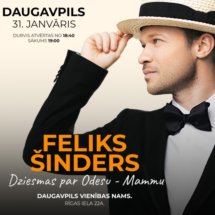 Изображение спектакля "FELIKSS ŠINDERS dziesmas par Odesu-Mammu"