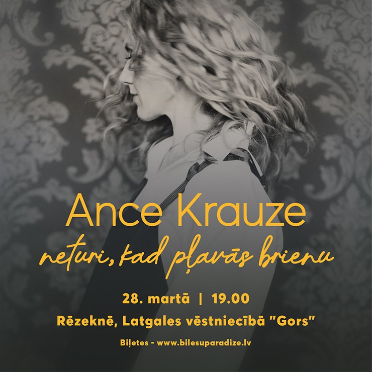Izrādes "ANCE KRAUZE | Neturi, kad pļavās brienu..." attels