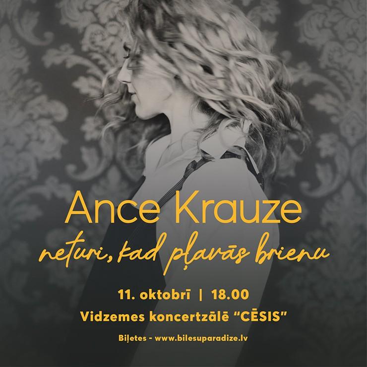 Izrādes "ANCE KRAUZE | Neturi, kad pļavās brienu..." attels