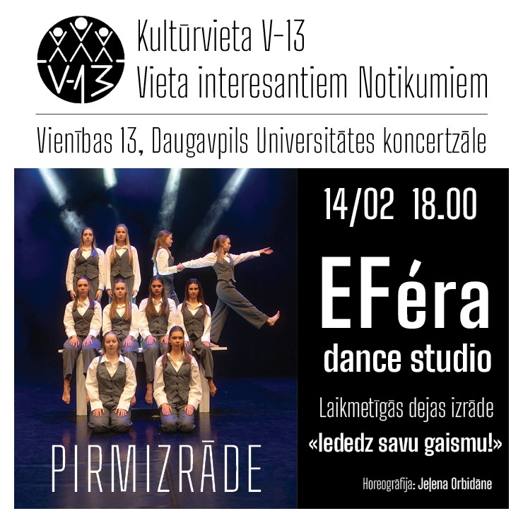 Izrādes "EFéra dance studio Laikmetīgās dejas izrāde «Iededz savu gaismu!» Pirmizrāde." attels