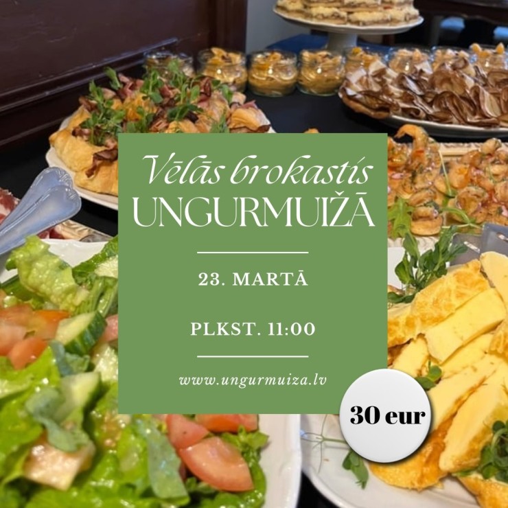 Izrādes "Vēlās brokastis UNGURMUIŽĀ" attels