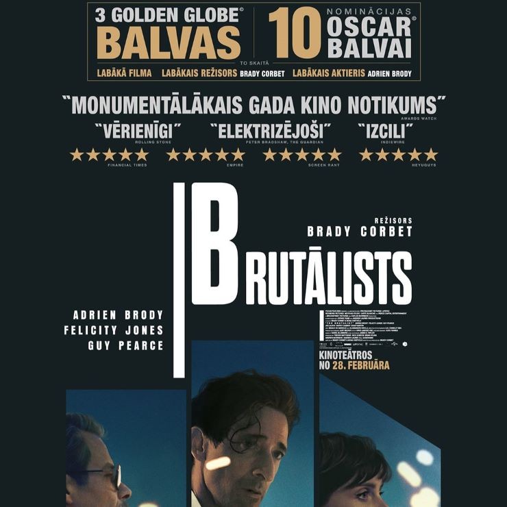 Izrādes "KINO/BRUTĀLISTS" attels