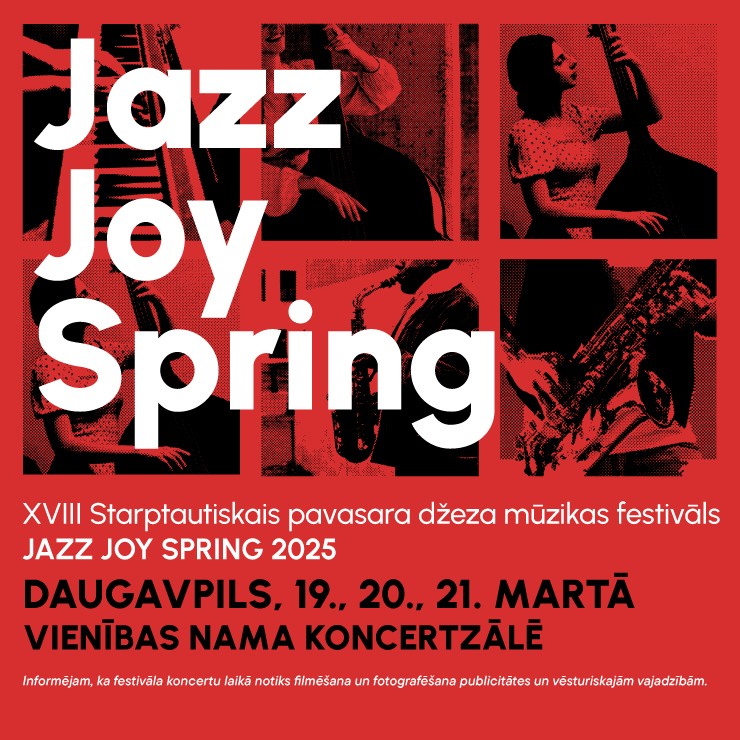 Izrādes "JAZZ JOY SPRING 2025 | Kvintets DESTINATION un profesionālais pūtēju orķestris DAUGAVA" attels