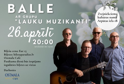 Izrādes "Balle ar grupu Lauku Muzikanti!" attels