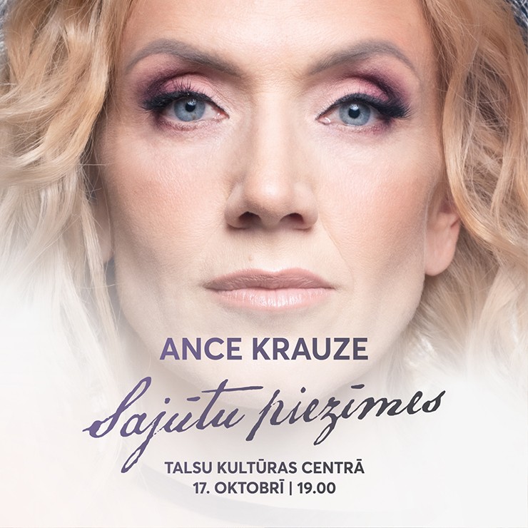 Izrādes "ANCE KRAUZE | Sajūtu piezīmes" attels