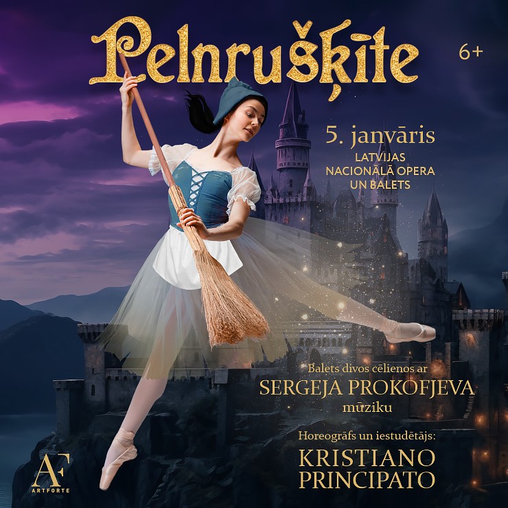Izrādes "Pelnrušķīte" attels