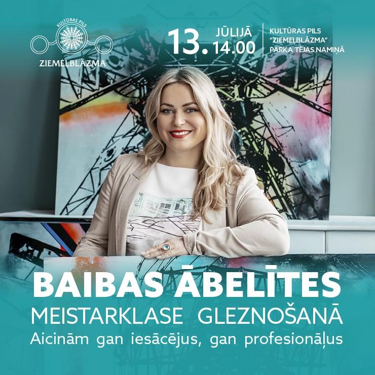 Izrādes "BAIBAS ĀBELĪTES MEISTARKLASE GLEZNOŠANĀ" attels