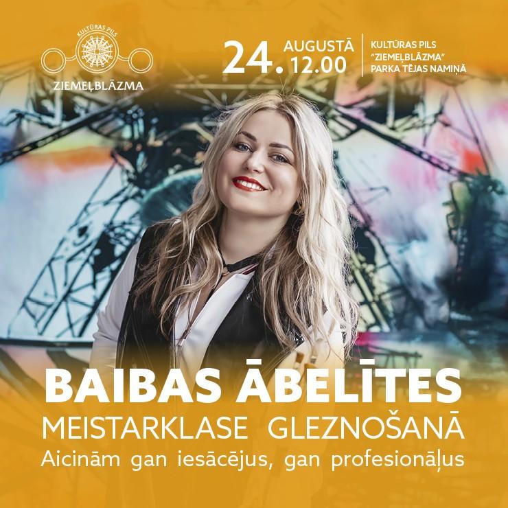 Izrādes "BAIBAS ĀBELĪTES MEISTARKLASE GLEZNOŠANĀ" attels