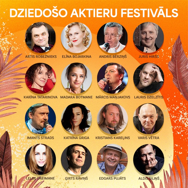 Izrādes "Dziedošo aktieru festivāls “Viena vieta uz brieža vēl brīva”" attels