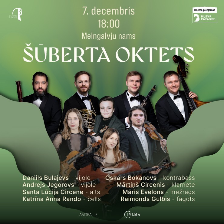 Izrādes "Daniils Bulajevs, Davinspiro Camerata solisti un viesi - Šūberta oktets" attels
