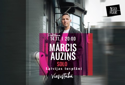 Izrādes "Mārcis Auziņš solo. Latvijas tuvplāni" attels