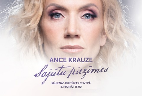 Izrādes "ANCE KRAUZE | Sajūtu piezīmes" attels