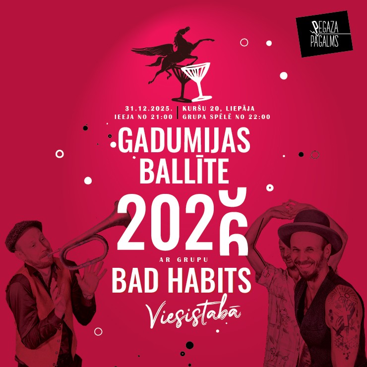 Izrādes "Gadumijas ballīte ar grupu BAD HABITS" attels