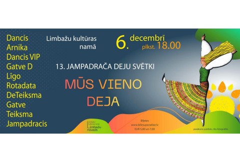 Izrādes "13. Jampadrača deju svētki MŪS VIENO DEJA" attels