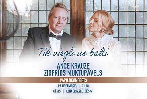 Izrādes "TIK VIEGLI UN BALTI | Ance Krauze un Zigfrīds Muktupāvels Ziemassvētkos" attels