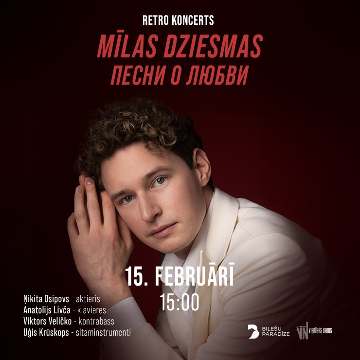 Image of the event "Dziesmas par mīlestību - Retro koncerts ar Ņikitu Osipovu"