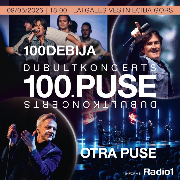 Image of the event "Dubultkoncerts 100.PUSE (Otra Puse & 100Debija)"