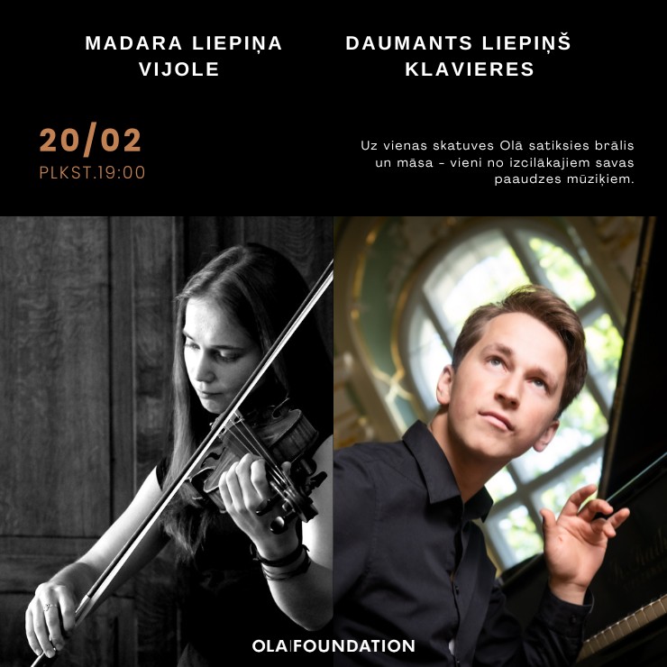 Izrādes "Daumants Liepiņš & Madara Liepiņa" attels