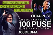 Meklēšanas rezultāta izrādes "Dubultkoncerts 100.PUSE (Otra Puse & 100Debija)" attels