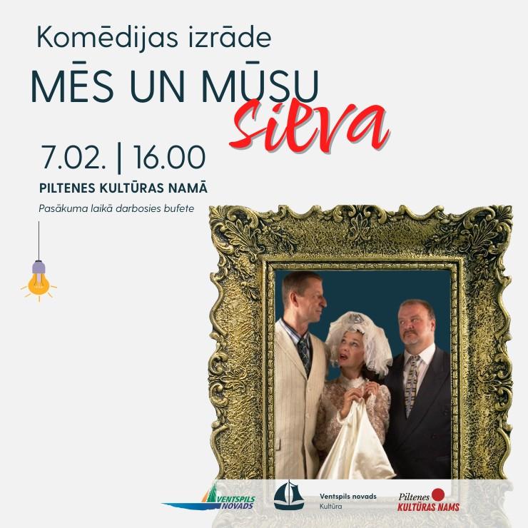 Izrādes "MĒS UN MŪSU SIEVA" attels