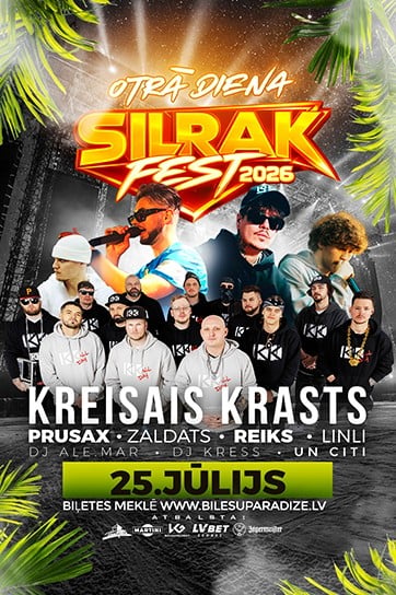 Изображение мероприятия "SILRAK FEST 2026 - OTRĀS DIENAS BIĻETE" из результатов поиска
