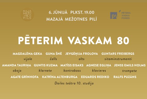 Izrādes "Pēterim Vaskam 80" attels