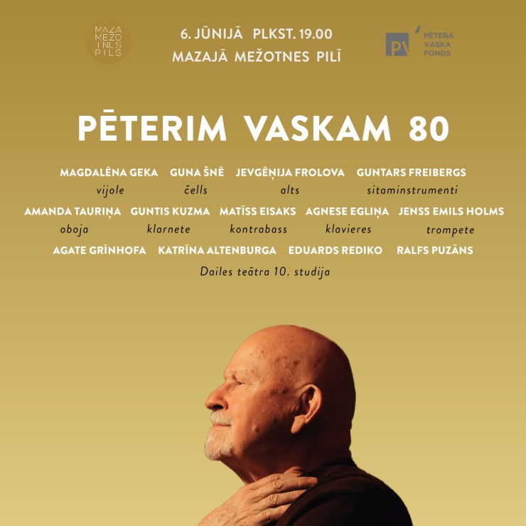 Izrādes "Pēterim Vaskam 80" attels