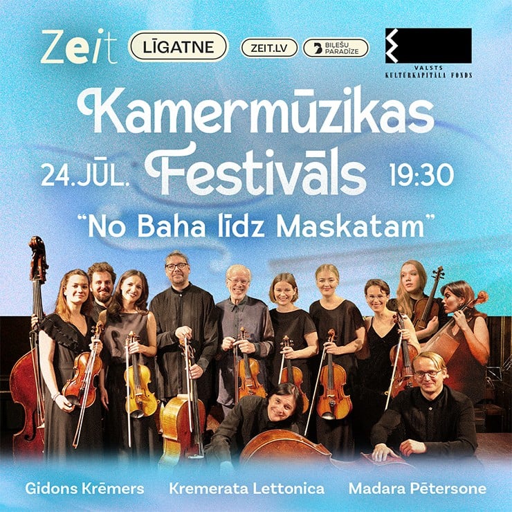 Image of the event "KAMERMŪZIKAS FESTIVĀLS "Kamermūzika Zeit" | Kremerata Lettonica"