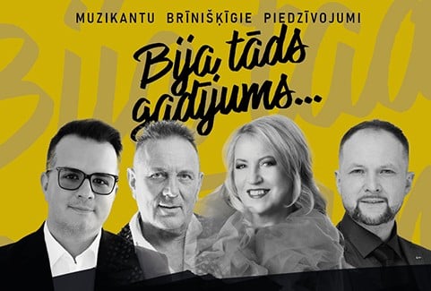 Izrādes "BIJA TĀDS GADĪJUMS... | muzikantu brīnišķīgie piedzīvojumi" attels