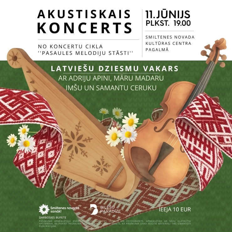 Izrādes "Akustisko koncertu cikls ''Pasaules melodiju stāsti''" attels