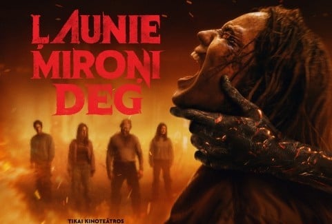 Izrādes "KINO/ĻAUNIE MIROŅI DEG" attels