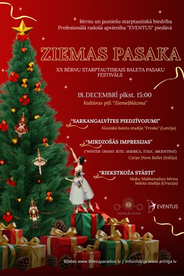 Meklēšanas rezultāta izrādes "XX Bērnu starptautiskais baleta pasaku festivāls ZIEMAS PASAKA" attels